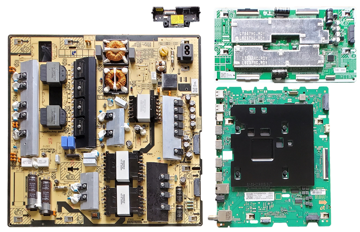 QN75Q80BAFXZA Samsung TV Repair Parts kit, BN94-17616Q / BN94-17529M Main Board, BN44-01038A Power Supply, BN44-01040C LED Driver, QN75Q80BAFXZA