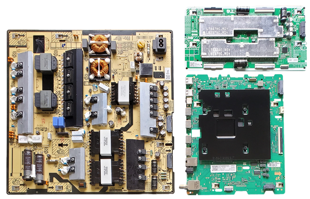 QN75Q80BAFXZA Samsung TV Repair Parts kit, BN94-17616Q / BN94-17529M Main Board, BN44-01038A Power Supply, BN44-01040C LED Driver, QN75Q80BAFXZA, QN75Q80BDFXZA