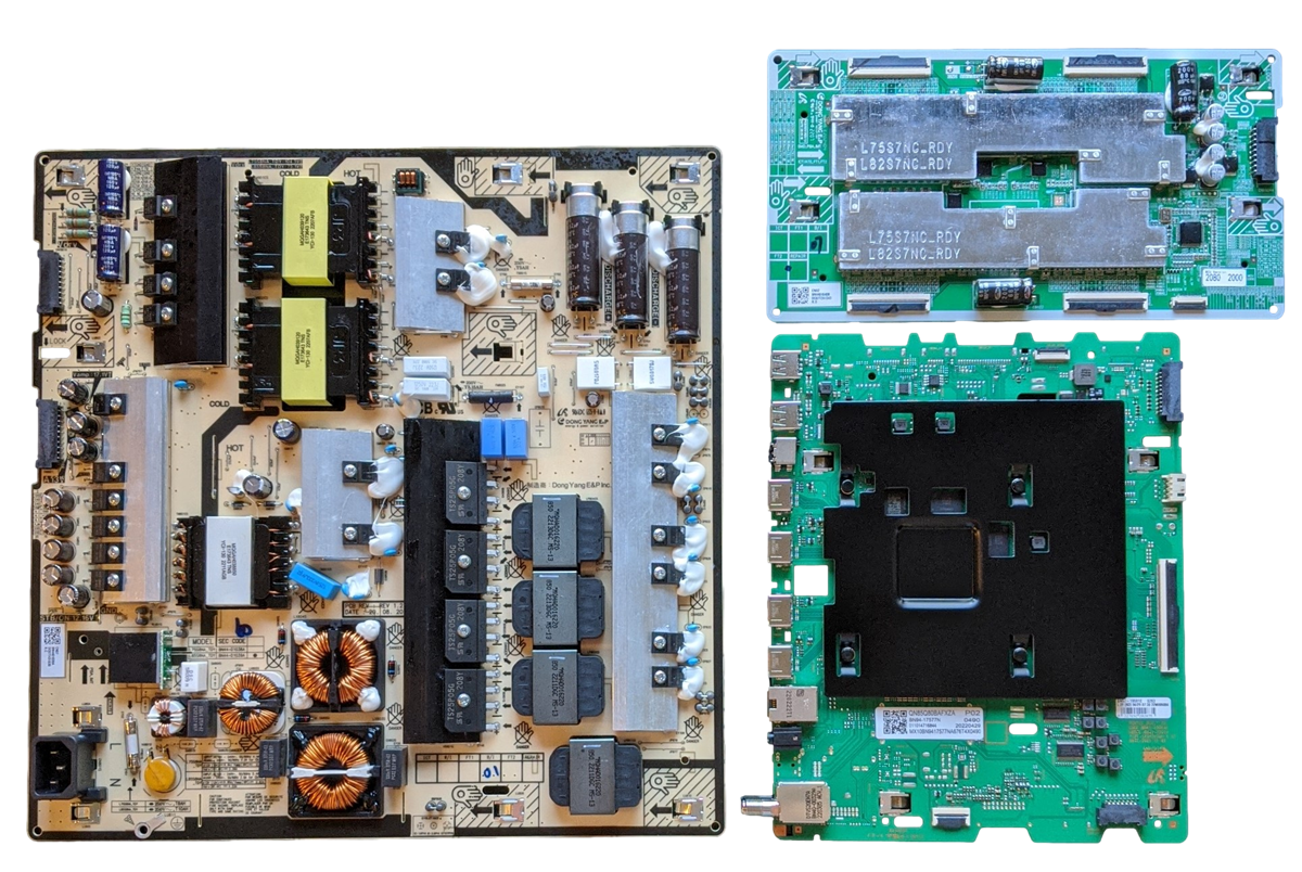 QN85Q80BAFXZA Samsung TV Repair Parts Kit, BN94-17577N Main Board, BN44-01039A Power Supply, BN44-01039A LED Driver, QN85Q80BAFXZA