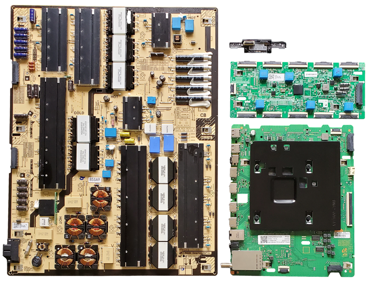 QN85QN90AAFXZA Samsung TV Repair Parts Kit, BN94-17519L Main Board, BN44-01116B Power Supply, BN44-01136A LED Driver, BN59-01368A Wifi, QN85QN90AAFXZA, QN85QN90AAFXZA AB03