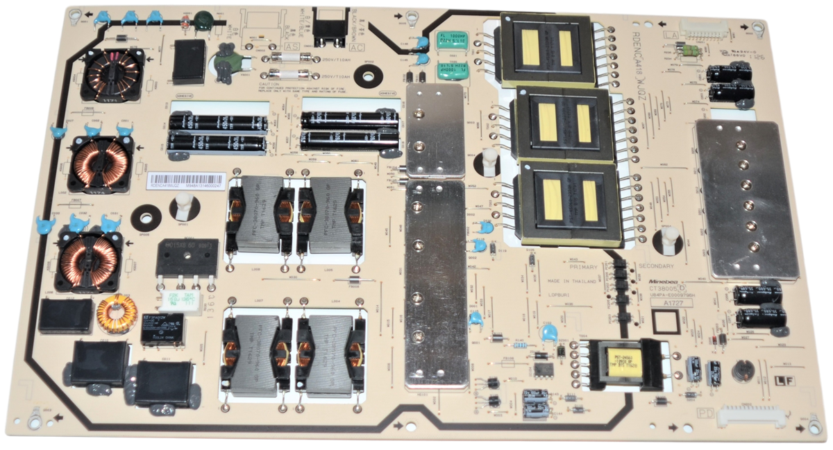 RDENCA418WJQZ Sharp TV Module, power supply, CT38005D, U84PA-E0009796H, PRO-60X5FD