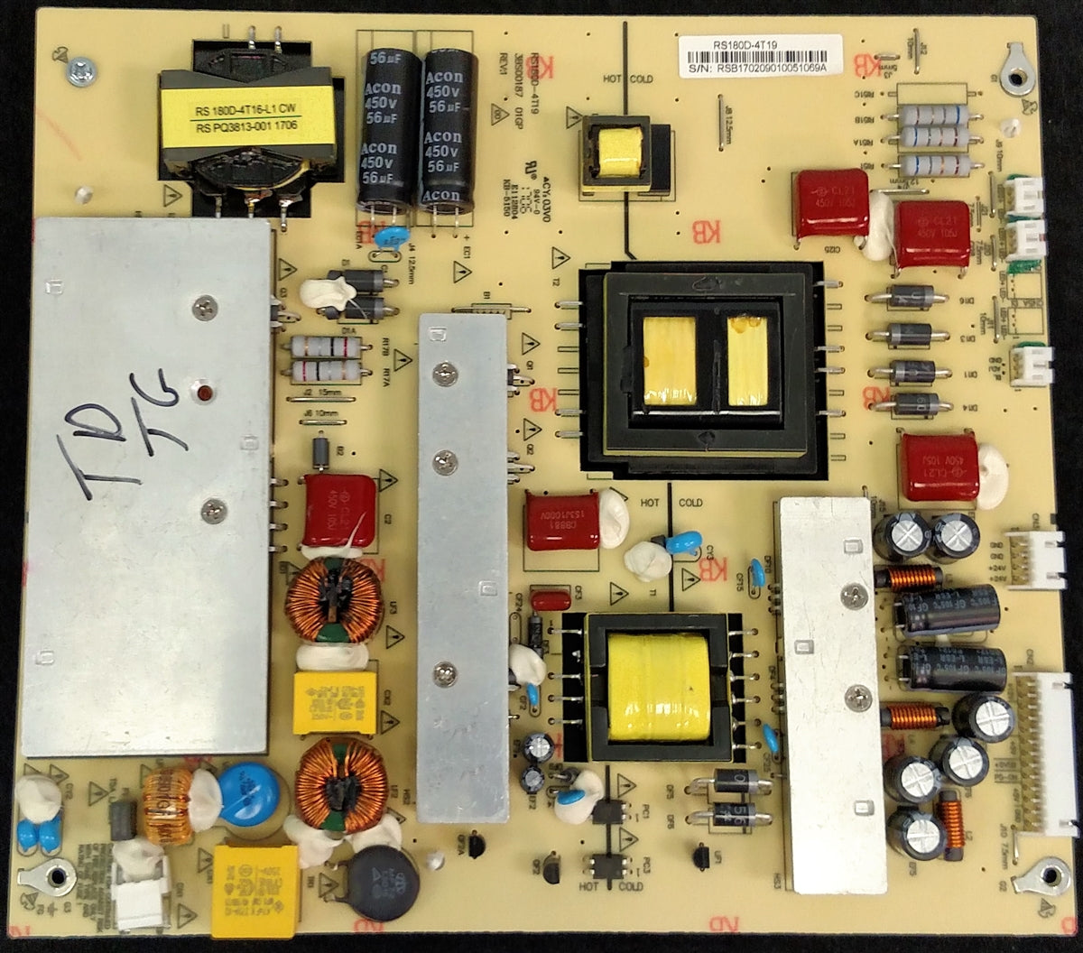 RS180D-4T19 RCA Power Supply / LED Driver, 3BS00187, RTU6549