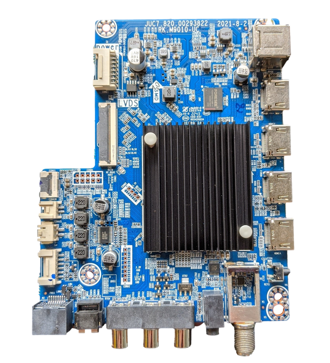 RTRU6528-C-CA-MAIN-V1 RCA Main Board, JUC7.820.00293822, RK.M9010-UC, RTRU6528-C-CA