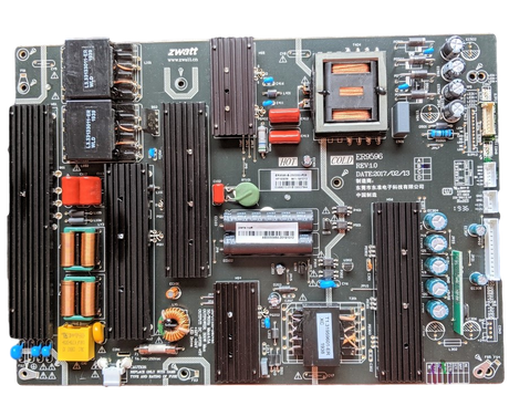 RTU7074-POWER RCA Power Supply Board, ER9596-B, WP1909058, RTU7074