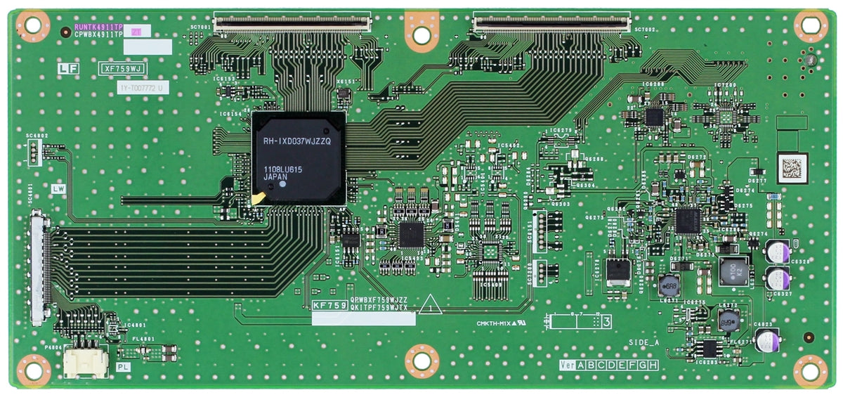 RUNTK4911TPZT Sharp TV Module, T-Con board, QPWBXF759WJZZ, QKITF759WJTX, LC-60LE6300U