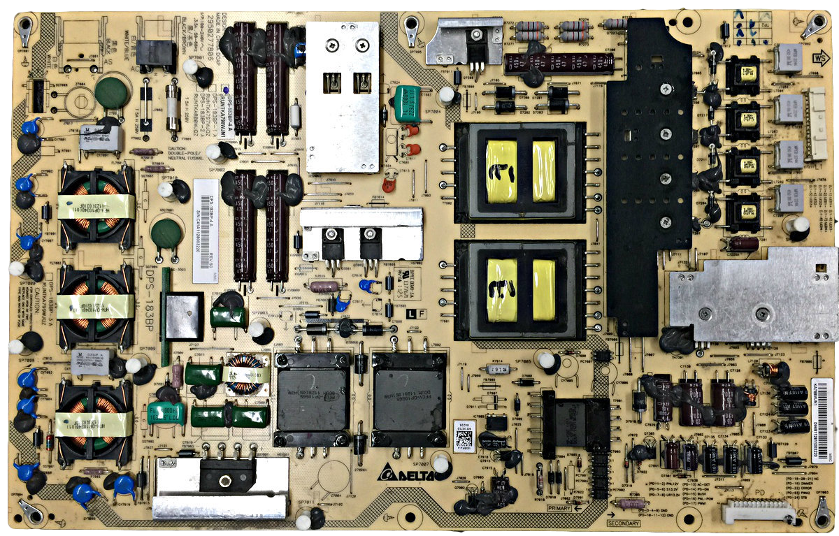 RUNTKA798WJN1 Sharp TV Module, power supply board, DPS-183BP-4 A, 2950277806, LC-60LE831U