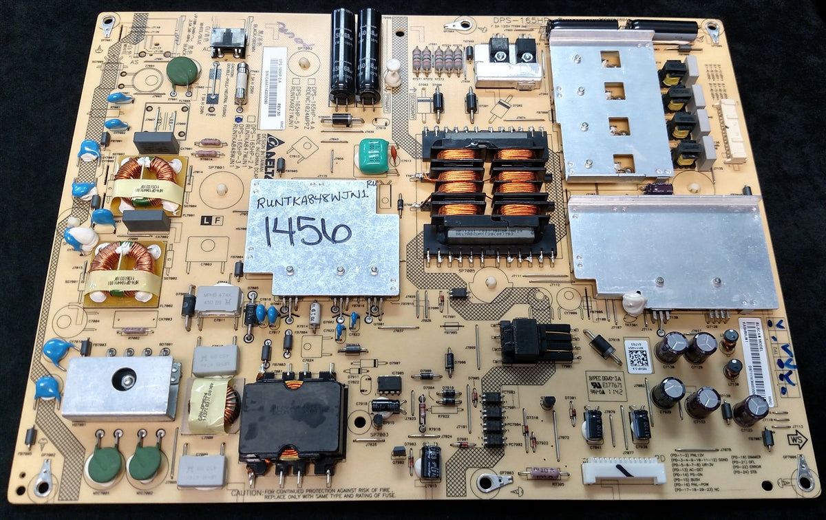 RUNTKA848WJN1 Sharp Power Supply, DPS-165HP-3 A, LC-60LE633U – TV