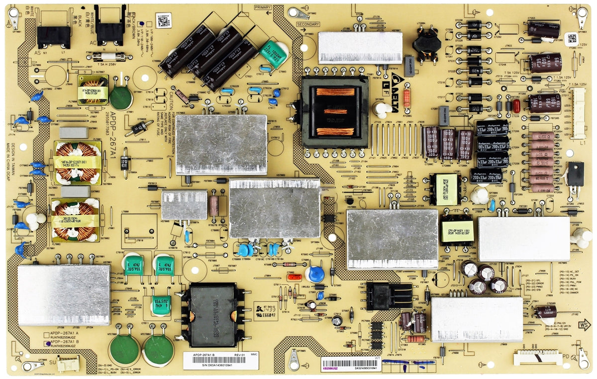 RUNTKB256WJQZ Sharp TV Module, power supply, APDP-267A1 B