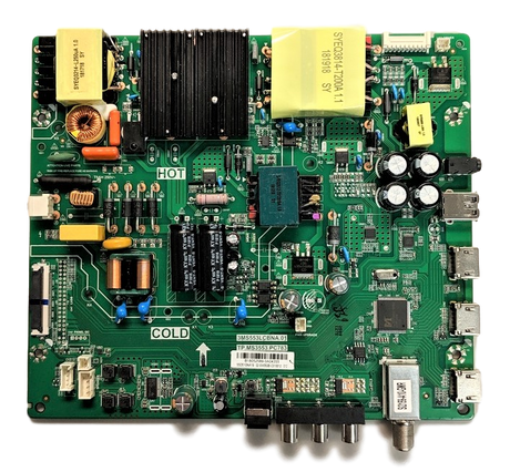 S8SW353BC010000 Insignia Main Board/Power Supply, B18052589, 3MS553LCBNA.01, TP.MS3553.PC783, NS-55D510NA19