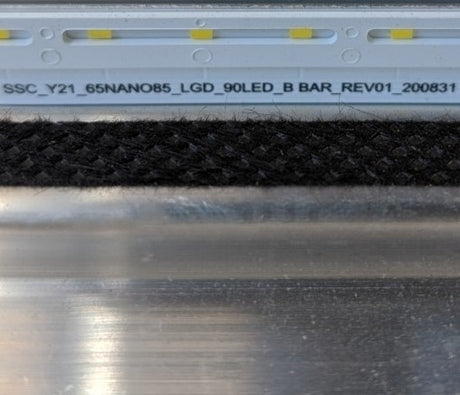 SSC_Y21_65NANO85 LG Backlight Strips, SSC_Y21_65NANO85_LGD_90LED_A BAR_REV-1_200831, SSC_Y21_65NANO85_LGD_90LED_B BAR_REV-1_200831, In metal bracket,  65NANO80UPA, 65NANO85UPA, 65NANO85APA