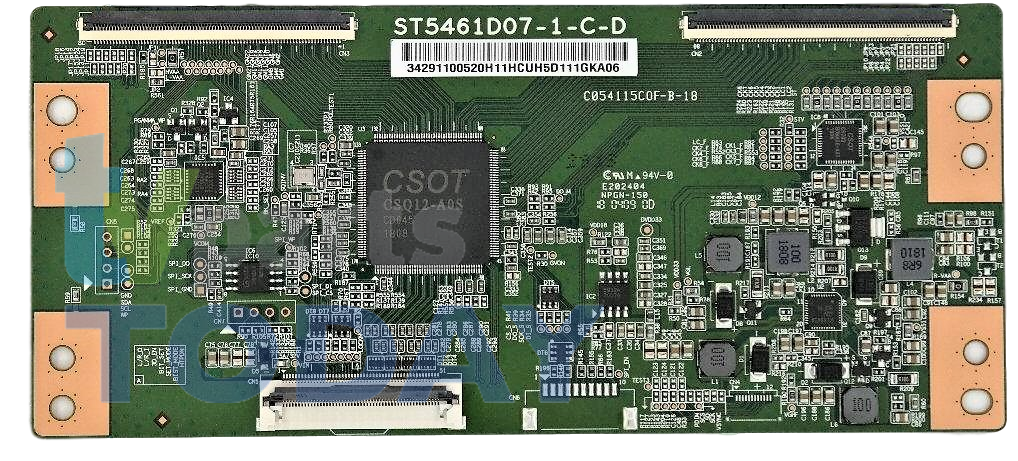 ST5461D07-1-C-D Element/TCL T-Con, E202404, 3429110052J11HCUG, E4STA5517,  WG55UX4100, 55S405, 55S425, 55S423