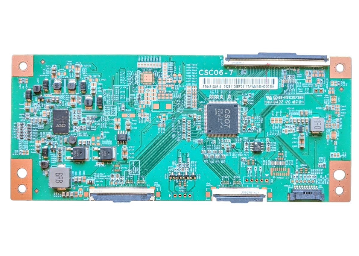 ST6451D08-5 TCL T-Con Board, CSC06-7, 65QM750G, 65QM850G