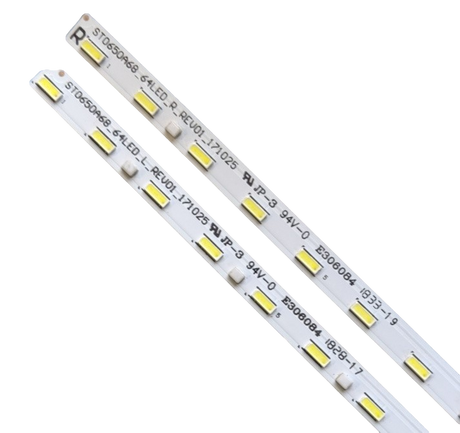 STO650A68 Sony Backlight Strips, STO650A68_64LED_R_REV01_171025, STO650A68_64LED_L_REV01_171025, XBR-65X850F