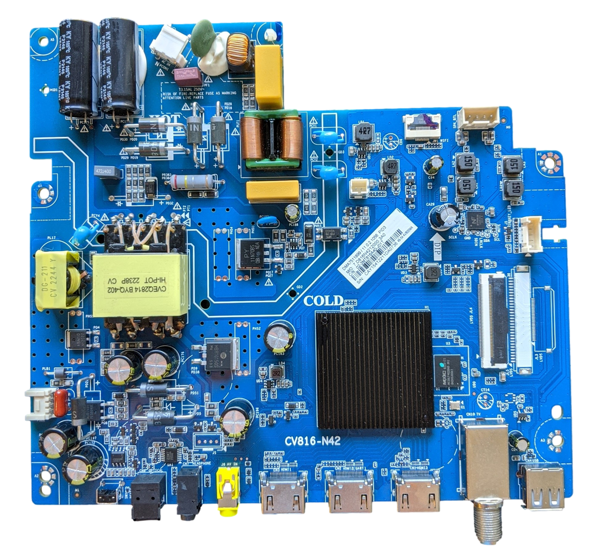 SVSR16TA02-MA200 Phillips Main Board, SVSR16TA02-MA200CK, CV816-N42, 40PFL4775/F7, 40PFL4775/F7 A