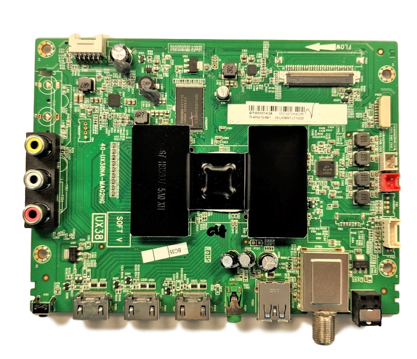 T8-48NA1G-MA1 TCL Main Board, 40-UX38NA-MAG2HG, V8-UX38001-LF1V025, 48FS3750