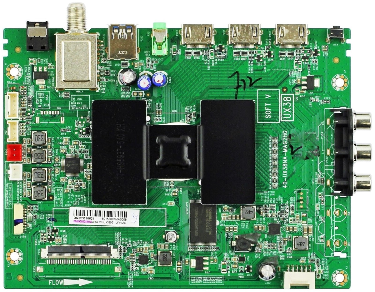 T8-UX38001-MA2 Insignia TV Module, Main Board, 40-UX38NA-MAG2HG, T8UX38001MA2, NS-48DR510NA17, NS48DR510NA17