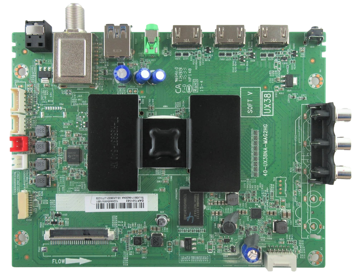 T8-UX38017-MA2 Insignia Main Board, 40-UX38NA-MAG2HG, NS-48DR510NA17