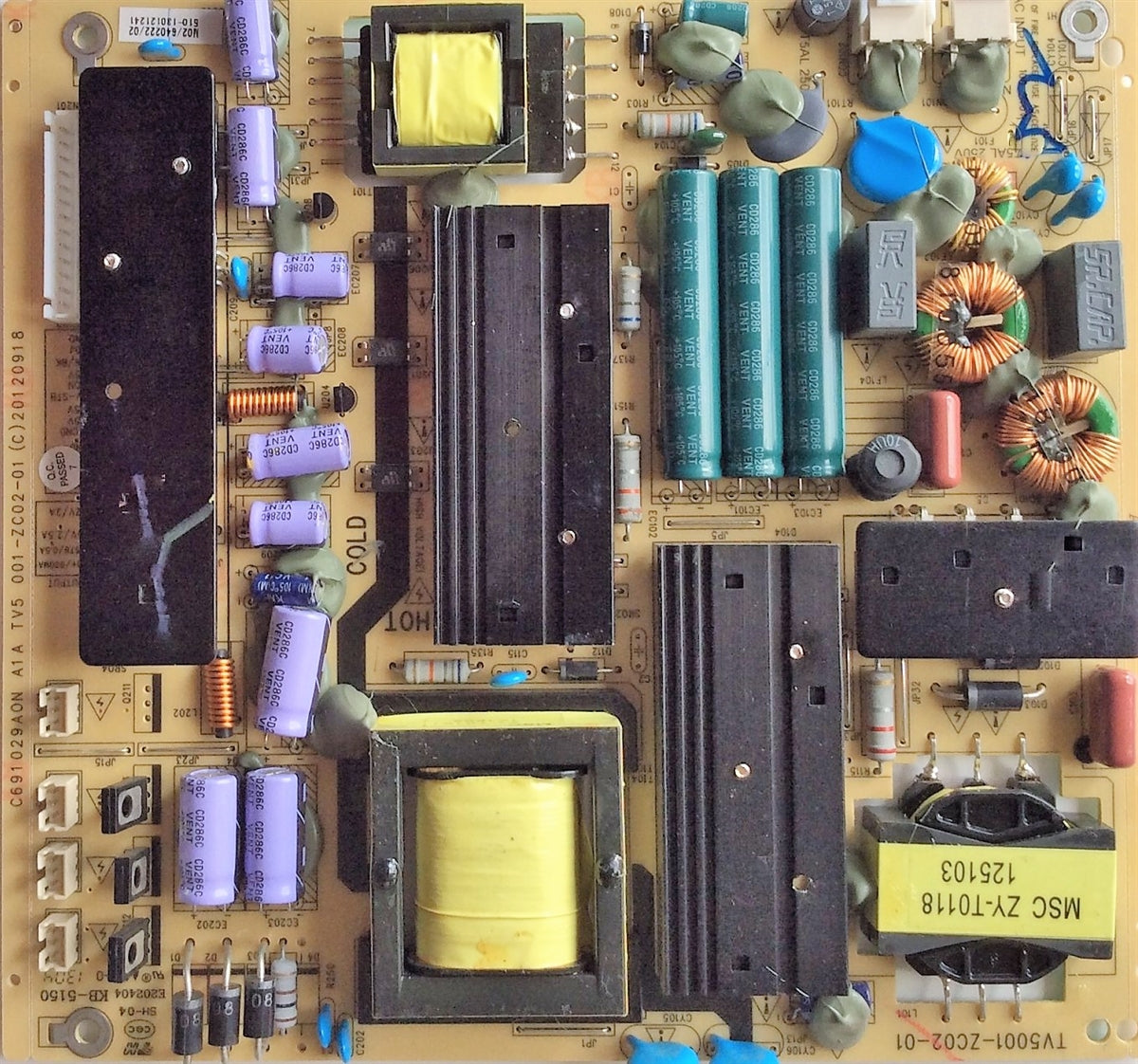 TV5001-ZC02-01 Westinghouse Power Supply, TV5001-ZC02-01, EW50T5KW, PLED5030A, PLDED4243A-UHD