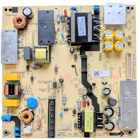 TV5006-ZC02-16 Onn Power Supply, TV5006-ZC02-16, 20200821, M04/2130002450/13, 1010424009, E021M494-A2, 100012585, LT-49MA875