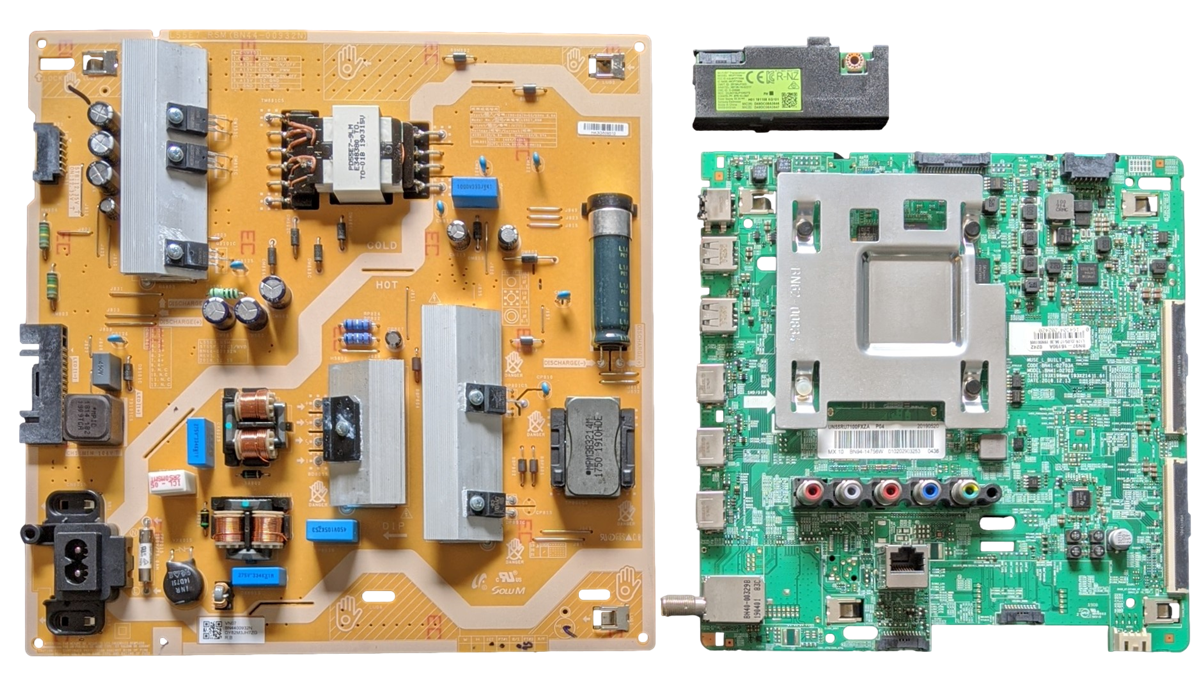 UN55RU7100FXZA Samsung TV Repair Parts Kit, BN94-14756W Main Board, BN44-00932N Power Supply, BN95-01314A Wifi, UN55RU7100FXZA, UN55RU7200FXZA, UN55RU7100FXZA (CA02), UN55RU7200FXZA (CA02)