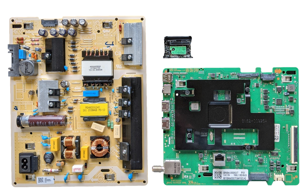 UN65TU7000FXZA Samsung TV Repair Parts Kit, BN94-00053T Main Board, BN44-01055A Power Supply, BN59-01341B Wifi, UN65TU7000FXZA (UB17)