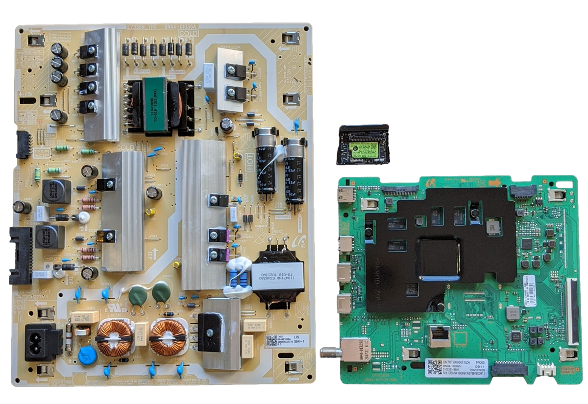 UN70TU6980FXZA Samsung TV Repair Parts Kit, BN94-16669V Main Board, BN44-01056A Power Supply, BN59-01314B Wifi, UN70TU6980FXZA