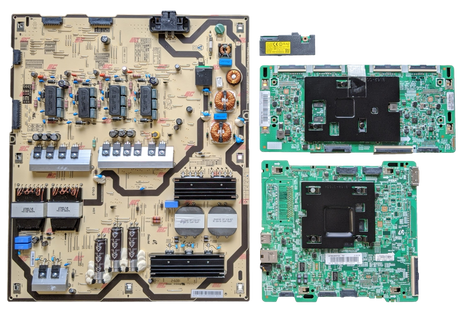 UN75MU8000FXZA Samsung TV Repair Parts Kit, BN94-12576D Main Board, BN44-00913A Power Supply, BN95-04573A T-Con, BN59-01264A Wifi, UN75MU8000FXZA FC05