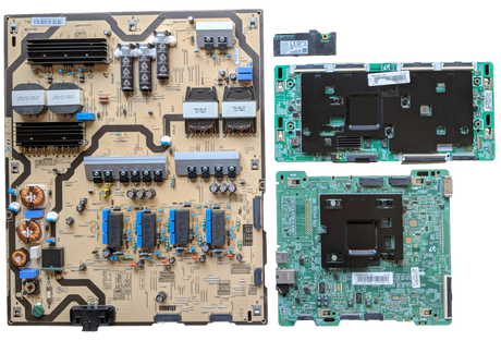 UN75MU8000FXZA Samsung TV Repair Parts Kit, BN94-12576C Main Board, BN44-00913A Power Supply, BN95-03940A T-Con, BN59-01264A Wifi, UN75MU8000FXZA (FB03), UN75MU8000FXZA