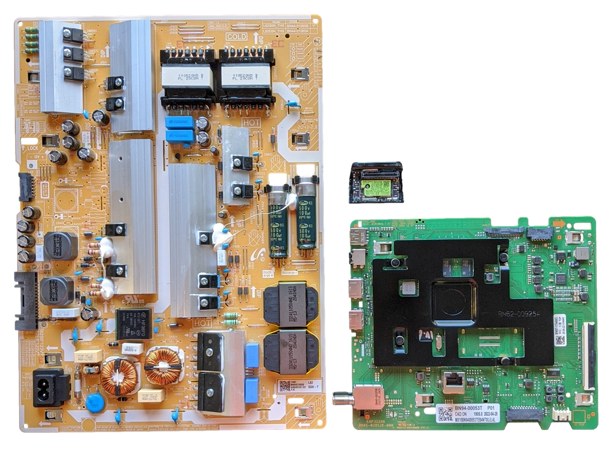 UN85TU7000FXZA Samsung TV Repair Parts Kit, BN94-00053T Main Board, BN44-01065B Power Supply, BN59-01341B Wifi, DA05, XA07, CA04, UN85TU8000FXZA, UN85TU700DFXZA