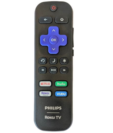 URMT21CND002 Philips Roku TV Remote, 101018E, 101018E0016, 101018E0025, 50PFL4962, 50PFL4662, 40PFL4662