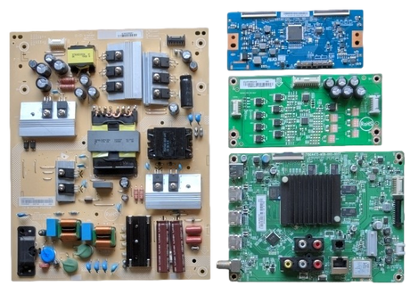 V556-G1 Vizio TV Repair Parts Kit, 756TXICB02K042 Main Board, ADTVI1818XB3 Power Supply, 55.55T32.C28 T-Con, LNTVIW55XAC8 Led Driver, V556-G1