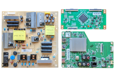 V585-J01 Vizio TV Repair Parts Kit, 756TXLCB02K042 Main Board, PLTVKJ291XALD Power Supply, CC580PV5D T-Con, V585-J01