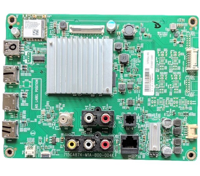 V705X-H1-Main Vizio Main Board, 905TXKSA700003, 715GA874-M1A-B00-004K, V705X-H1