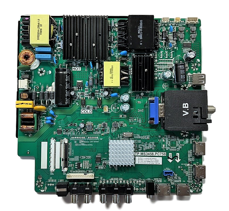 W55-UFTV58CE-Main Sceptre Main Board / Power Supply, TP.MS3458.PC758, 8142123342051, HV550QUB-N85, W55