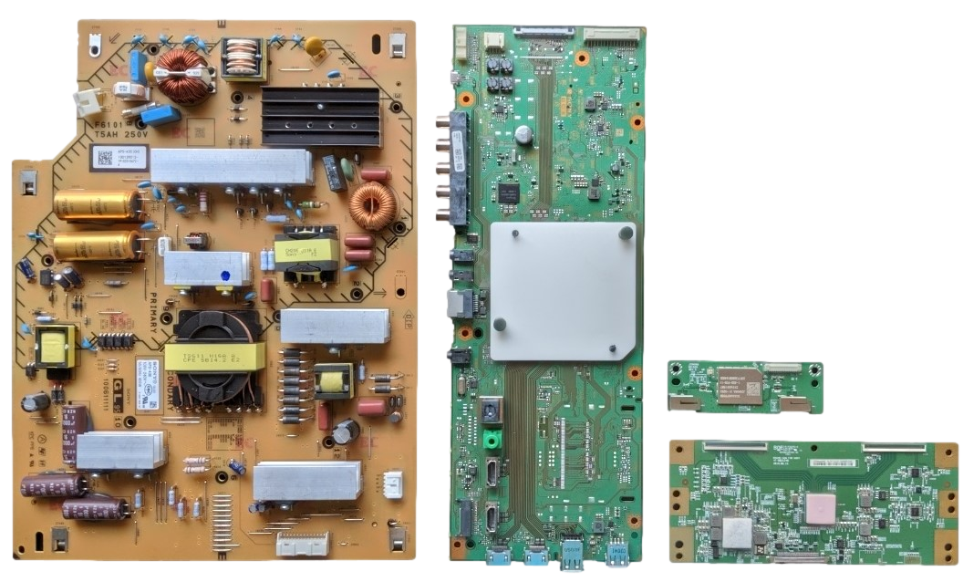 XBR-65X800G Sony TV Repair Parts Kit, A-5000-996-A Main Board, 1-001-390-13 Power Supply, 1-001-507-11 T-Con, 1-458-998-11 Wifi, XBR-65X800G