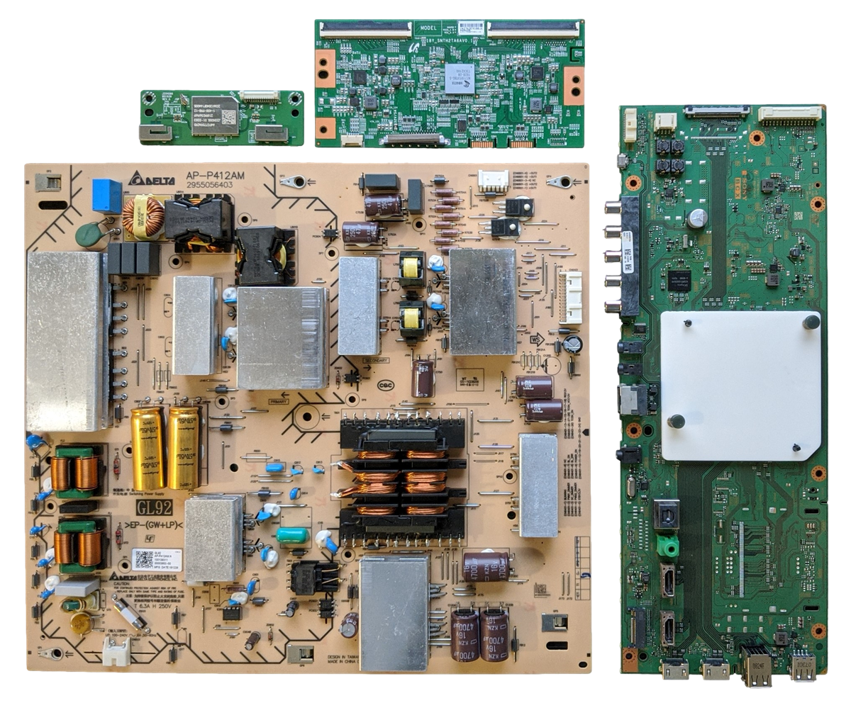 XBR-75X800G Sony TV Repair Parts Kit, A-5000-996-A Main Board, 1-001-393-11 Power Supply, LJ94-42762E T-Con, 1-458-998-12 Wifi, XBR-75X800G