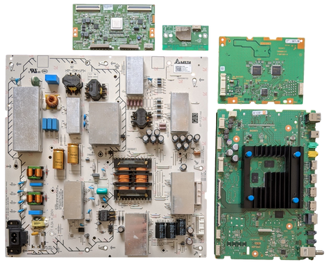 XBR-75X900H Sony TV Repair Parts Kit, A-5014-266-A Main Board, 1-006-133-21 Power Supply, 1-007-577-11 T-Con, A-5012-966-A LD Board, 1-005-419-11 Wifi, XBR-75X900H