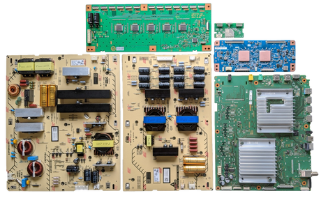 XBR-85X950G Sony TV Repair Parts Kit, A-2229-109-A Main Board, 1-474-719-11 Power Supply, 1-474-720-12 Power Supply, 55.85T10.C01 T-Con, 19STO78A-A01 LED Driver, 1-510-061-12 Wifi, XBR-85X950G