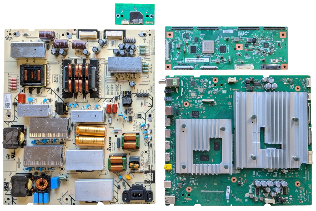 XR-65A80K Sony TV Repair Parts Kit, A-5042-804-A, A-5042-804-B Main Board, 1-013-508-41 Power Supply, 1-014-955-11 T-Con, 1-005-419-13 Wifi, XR-65A80K, XR-65A80CK