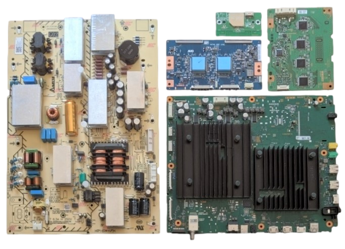 XR-65X95J Sony TV Repair Parts Kit, A-5026-275-A Main Board, 1-006-108-31 Power Supply, 1-012-422-11 T-Con, A5035686A LED Driver, 1-005-419-12 Wifi, XR-65X95J