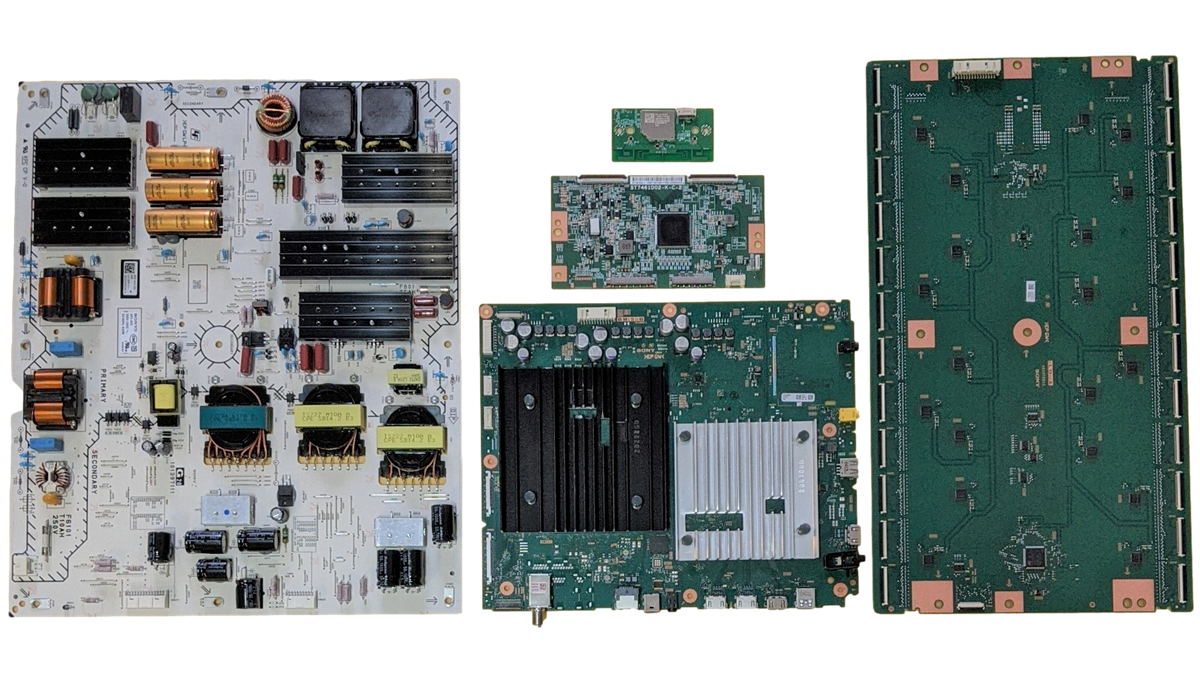 XR-75X95K Sony TV Repair Parts Kit, A-5044-976-A Main Board, 1-013-591-11 Power Supply, 1-013-502-11 T-Con, A-5041-952-A LED Driver, 1-005-419-31 Wifi, XR-75X95K