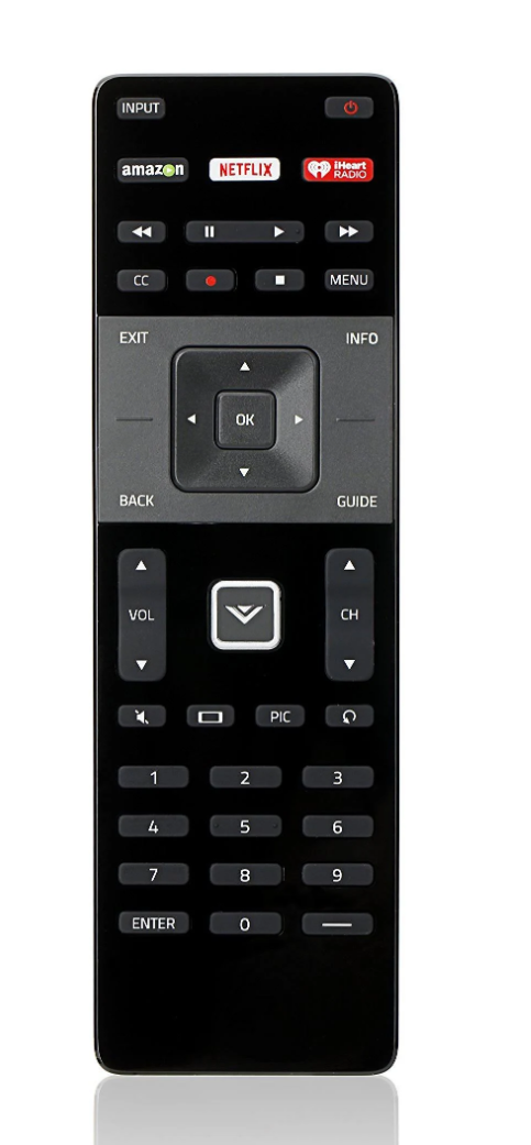 XRT122 VIZIO TV REMOTE E65-E3, E70-E3, D60-F3, E70-F3, D70-F3, V605-G3, V705-G3