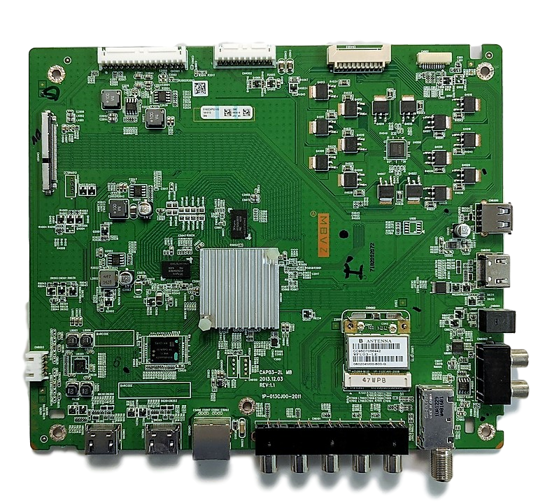 Y8386296S Vizio Main Board, 1P-013CX00-2011, 1P-013Cj00-2011, CAP03-2L MB, 09-60CAP031-00, E600I-B3