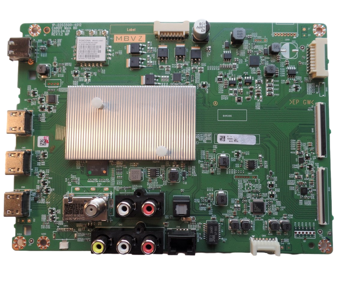 Y8389522A Vizio Main Board, 1P-0211X02-4010, CAR13 Main BD, V705J03, V705-J03