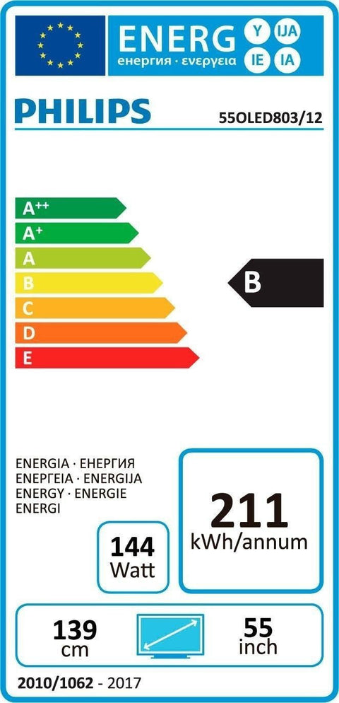 2018 Philips 55OLED803/12 55