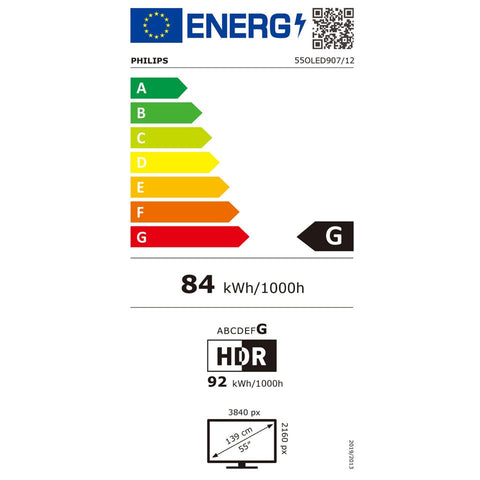 2022 Philips 65OLED907/12 65