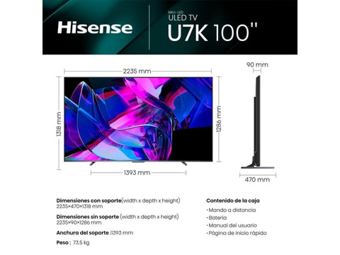 2023 Hisense 100U7K 100